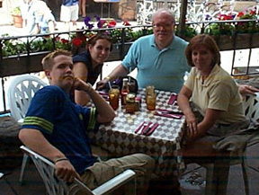 Larry's Family taken at Vail CO in 1999, Jonathan, Christine, Larry and Jill